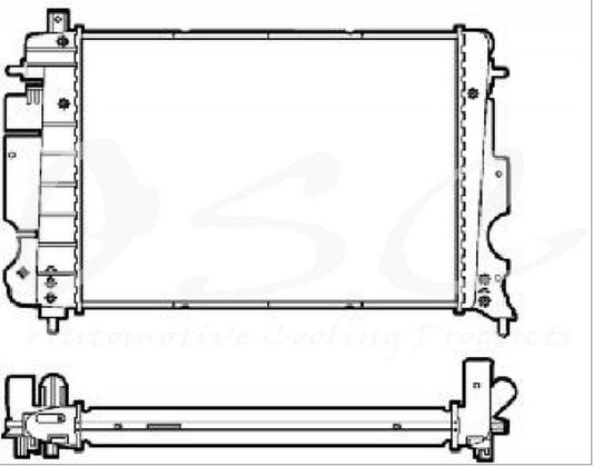 Front View of Radiator ONE STOP SOLUTIONS 2080