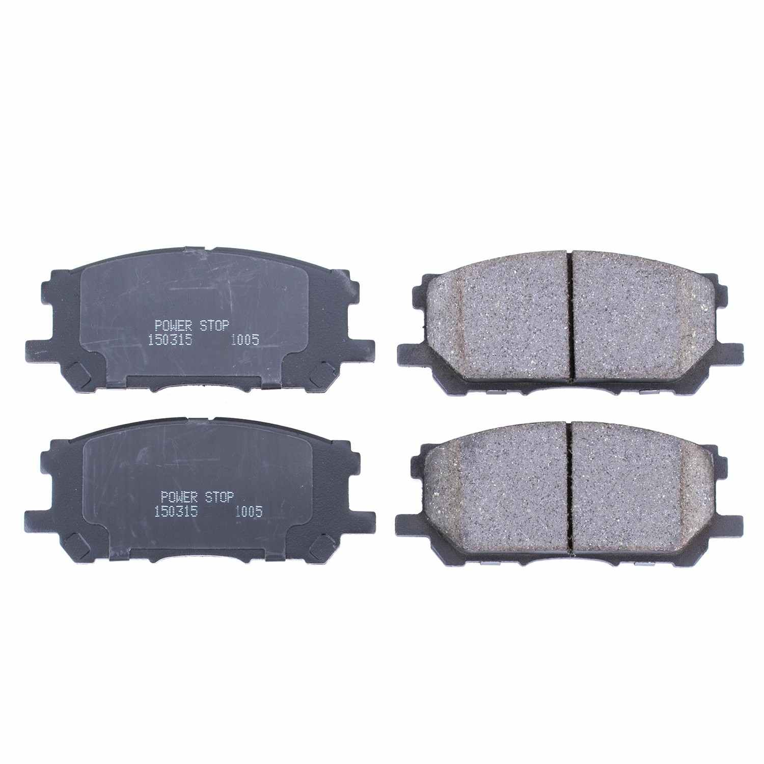 Front View of Front Disc Brake Pad Set POWERSTOP 16-1005