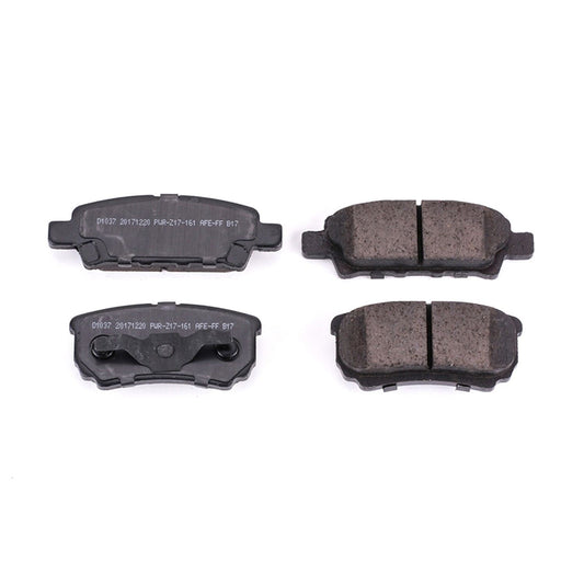 Front View of Rear Disc Brake Pad Set POWERSTOP 16-1037