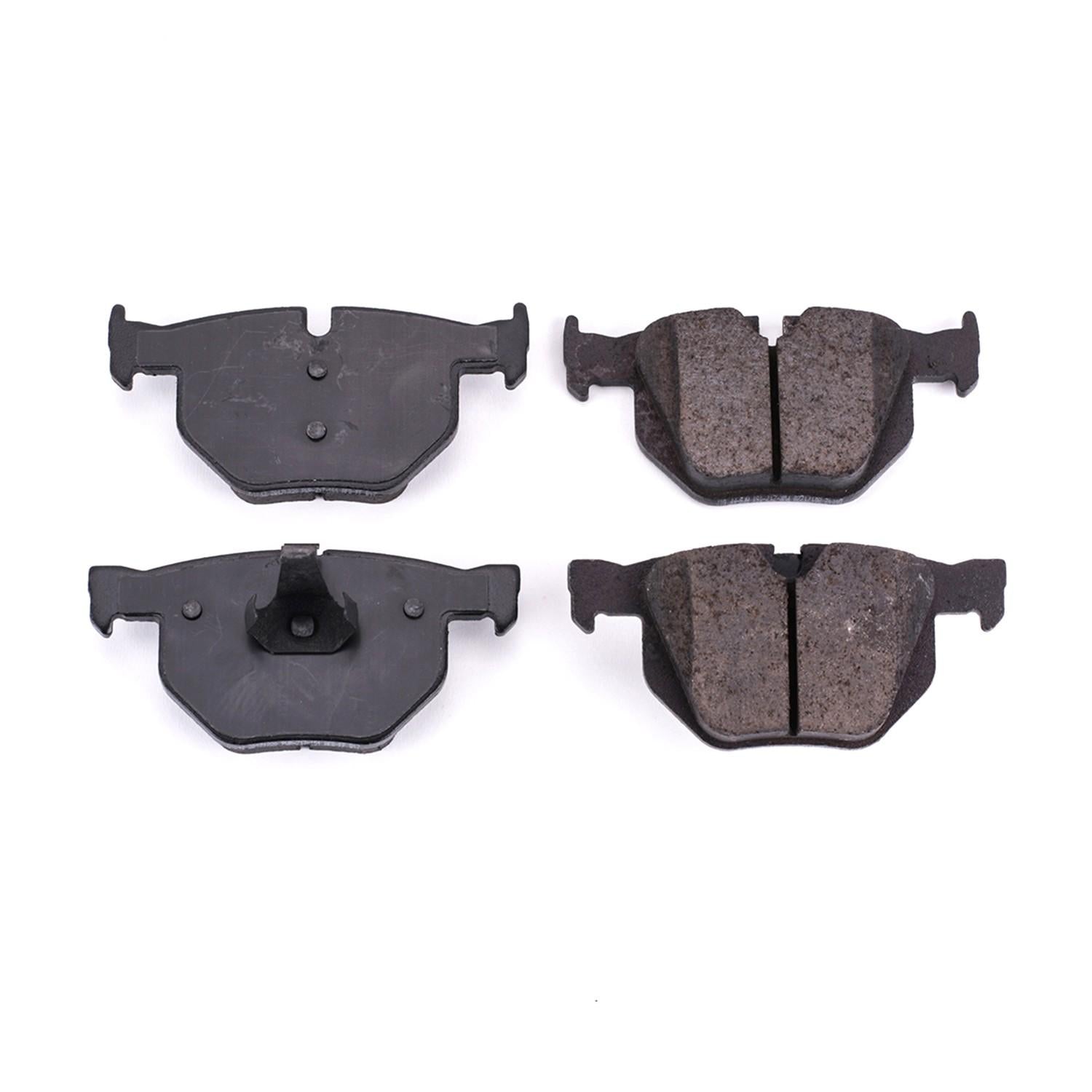 Front View of Rear Disc Brake Pad Set POWERSTOP 16-1042