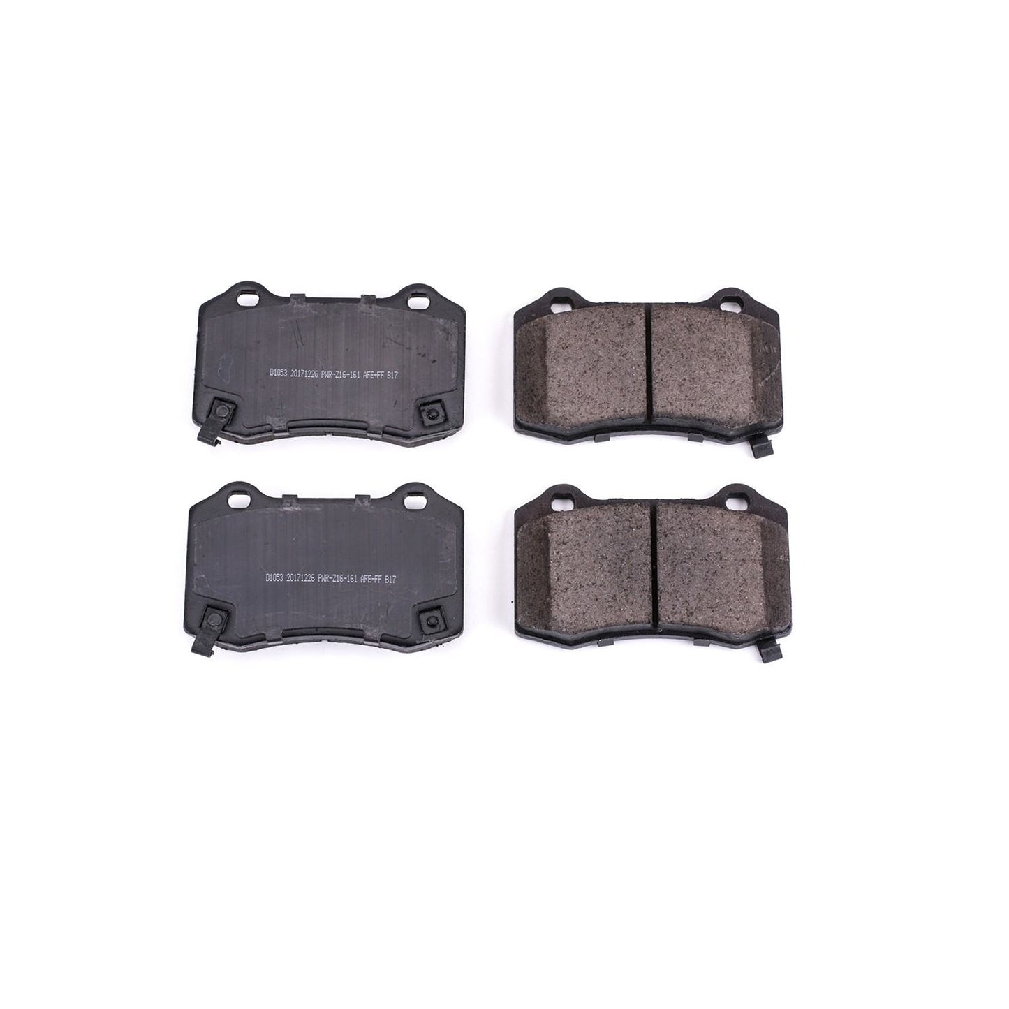 Front View of Rear Disc Brake Pad Set POWERSTOP 16-1053