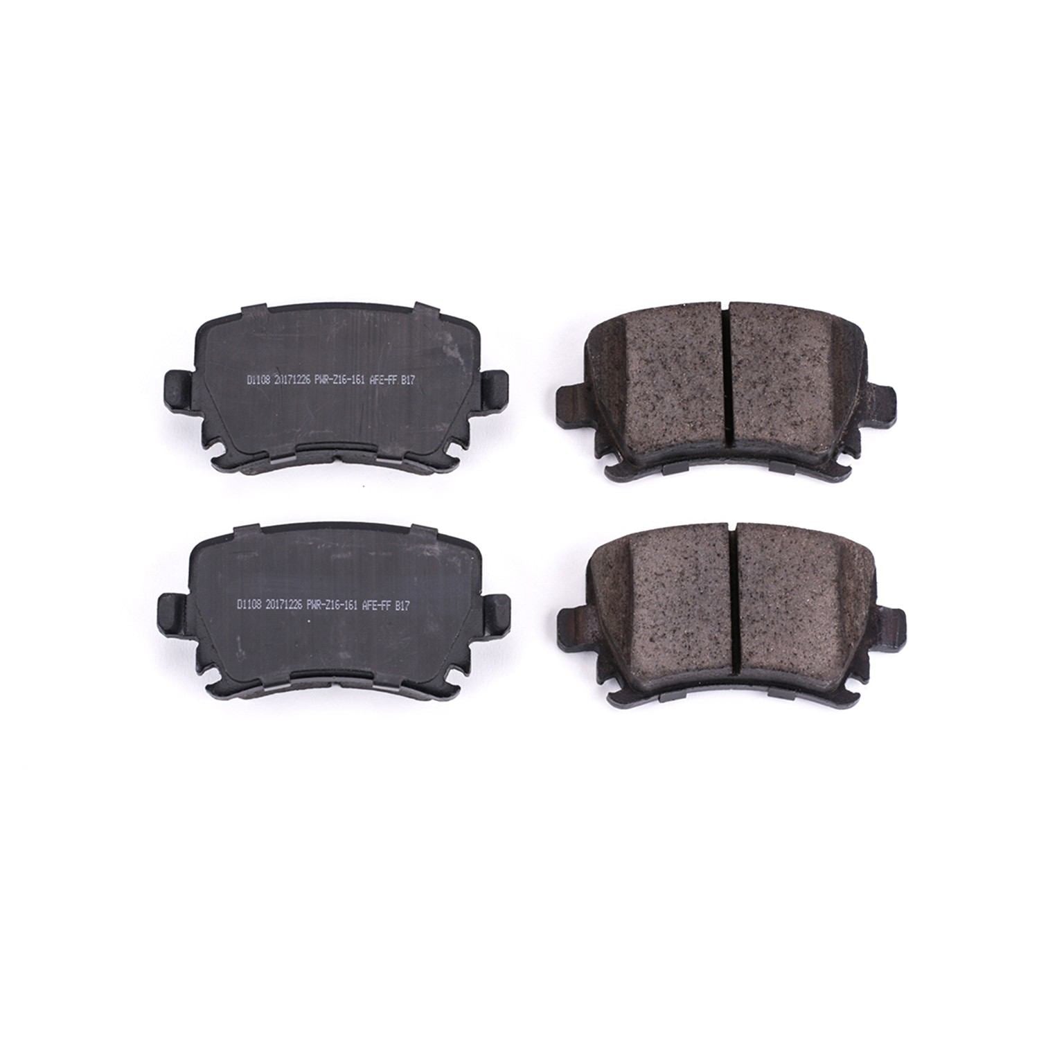 Front View of Rear Disc Brake Pad Set POWERSTOP 16-1108