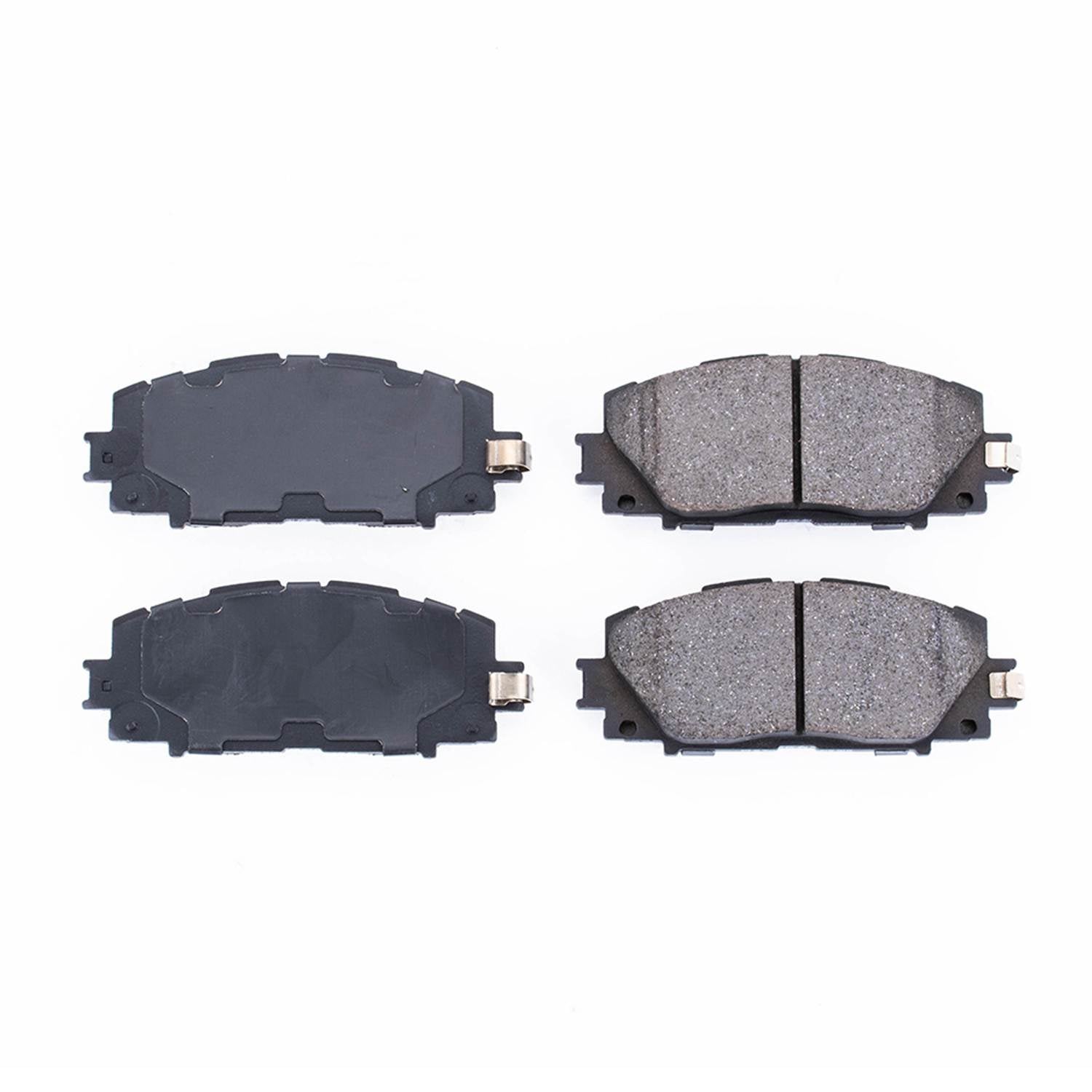 Front View of Front Disc Brake Pad Set POWERSTOP 16-1184