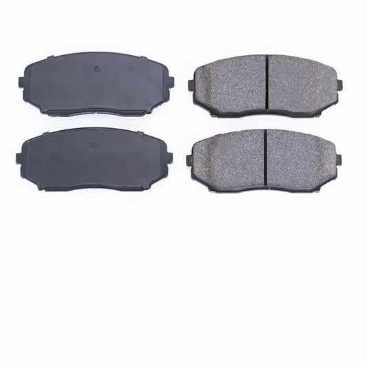 Front View of Front Disc Brake Pad Set POWERSTOP 16-1258