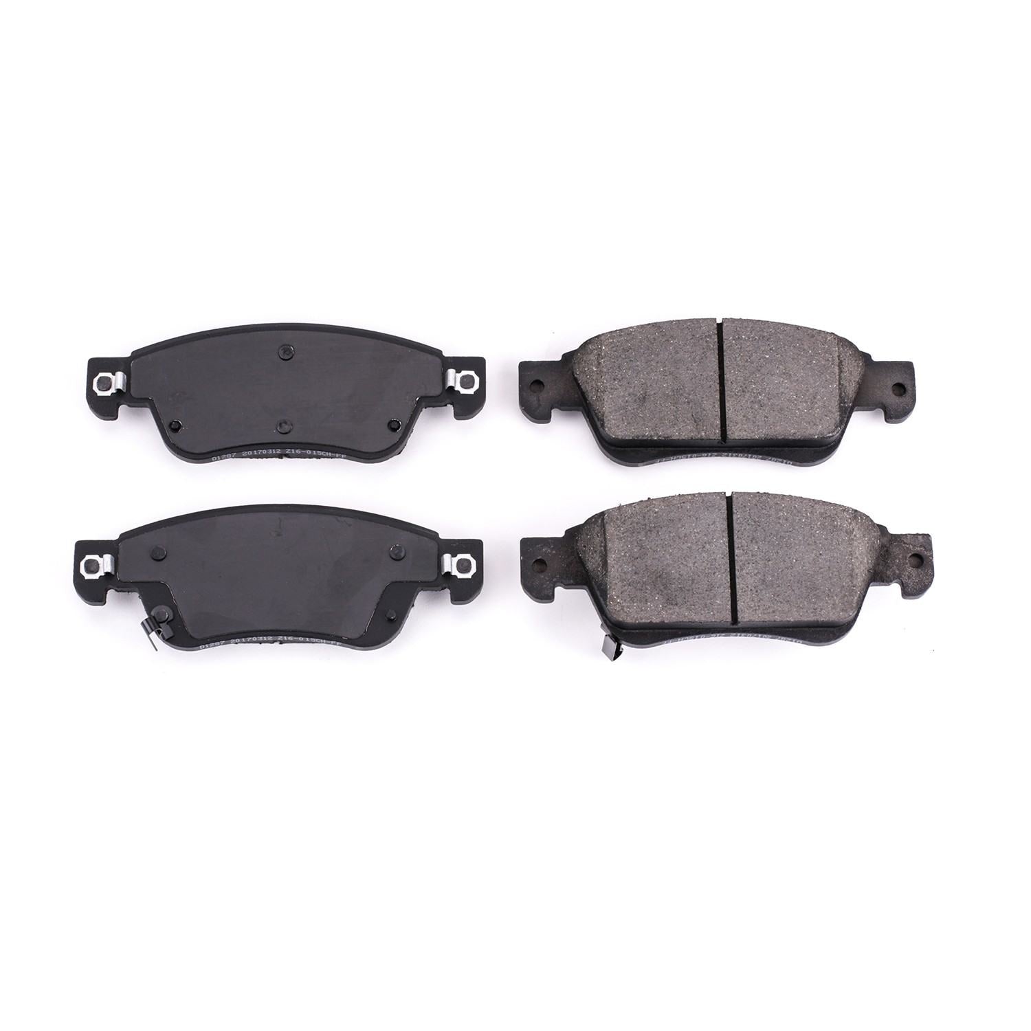 Front View of Front Disc Brake Pad Set POWERSTOP 16-1287