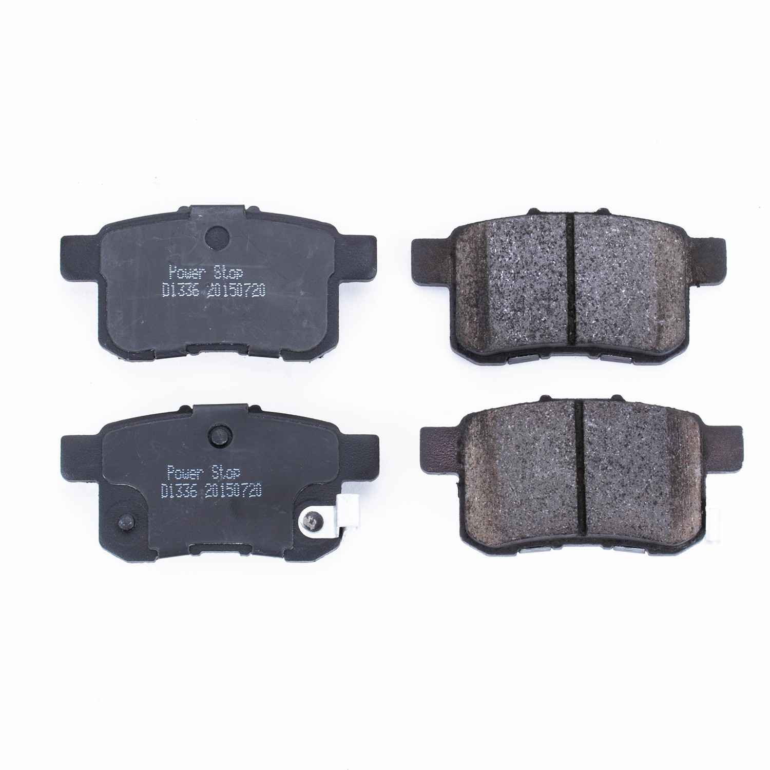 Front View of Rear Disc Brake Pad Set POWERSTOP 16-1336