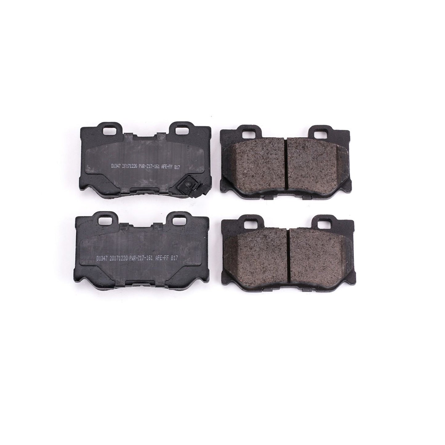 Front View of Rear Disc Brake Pad Set POWERSTOP 16-1347