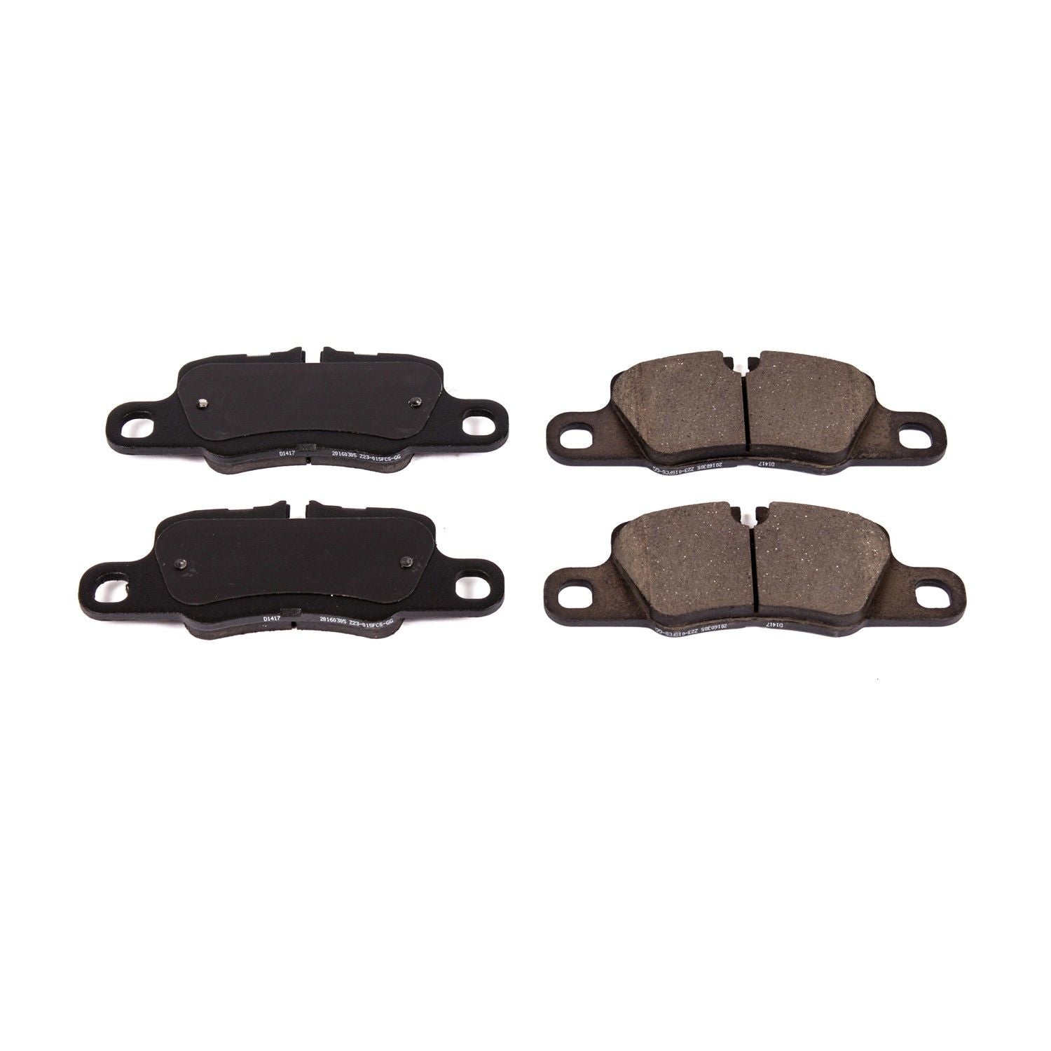 Front View of Rear Disc Brake Pad Set POWERSTOP 16-1417