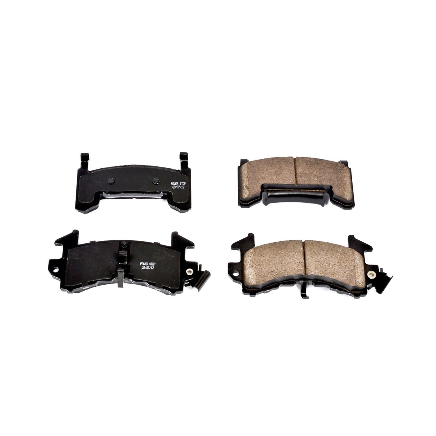 Front View of Front Disc Brake Pad Set POWERSTOP 16-154