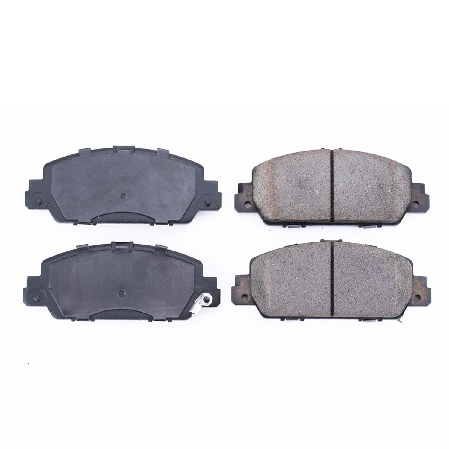 Front View of Front Disc Brake Pad Set POWERSTOP 16-1654