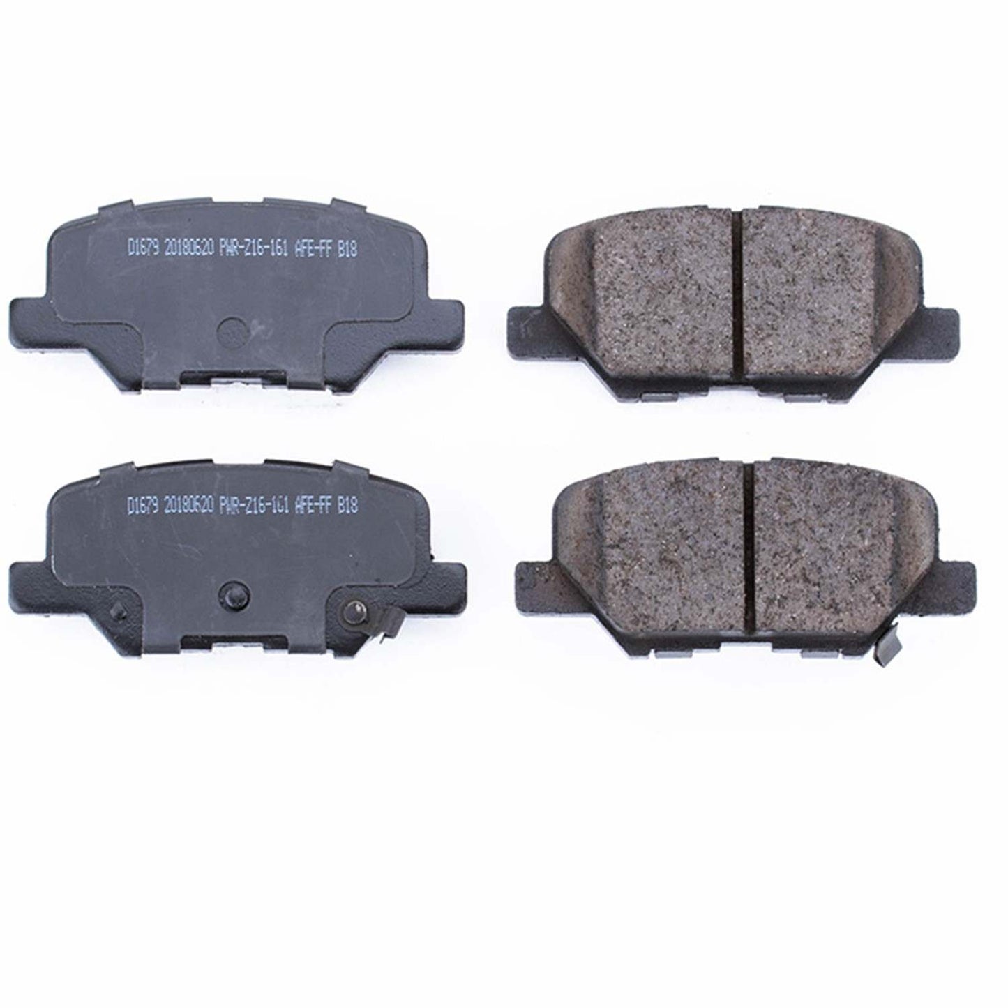 Front View of Rear Disc Brake Pad Set POWERSTOP 16-1679