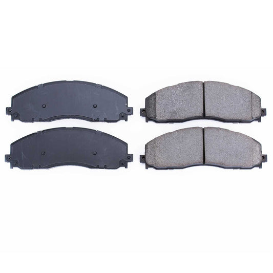 Front View of Front Disc Brake Pad Set POWERSTOP 16-1680