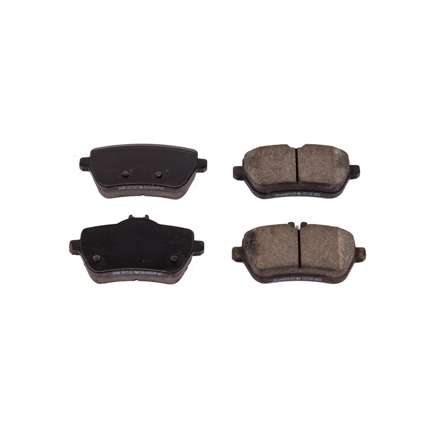 Front View of Rear Disc Brake Pad Set POWERSTOP 16-1689