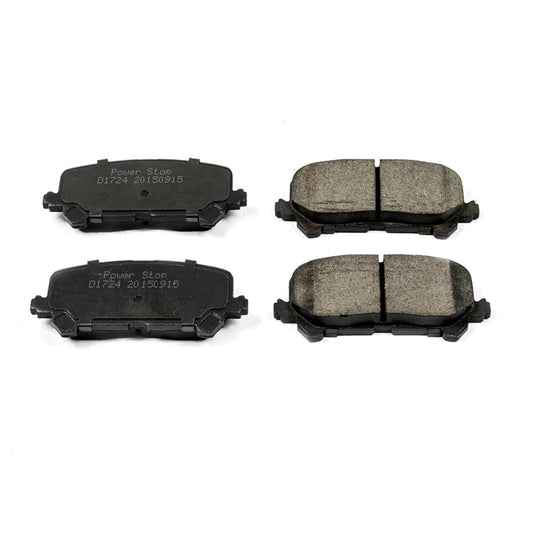 Front View of Rear Disc Brake Pad Set POWERSTOP 16-1724