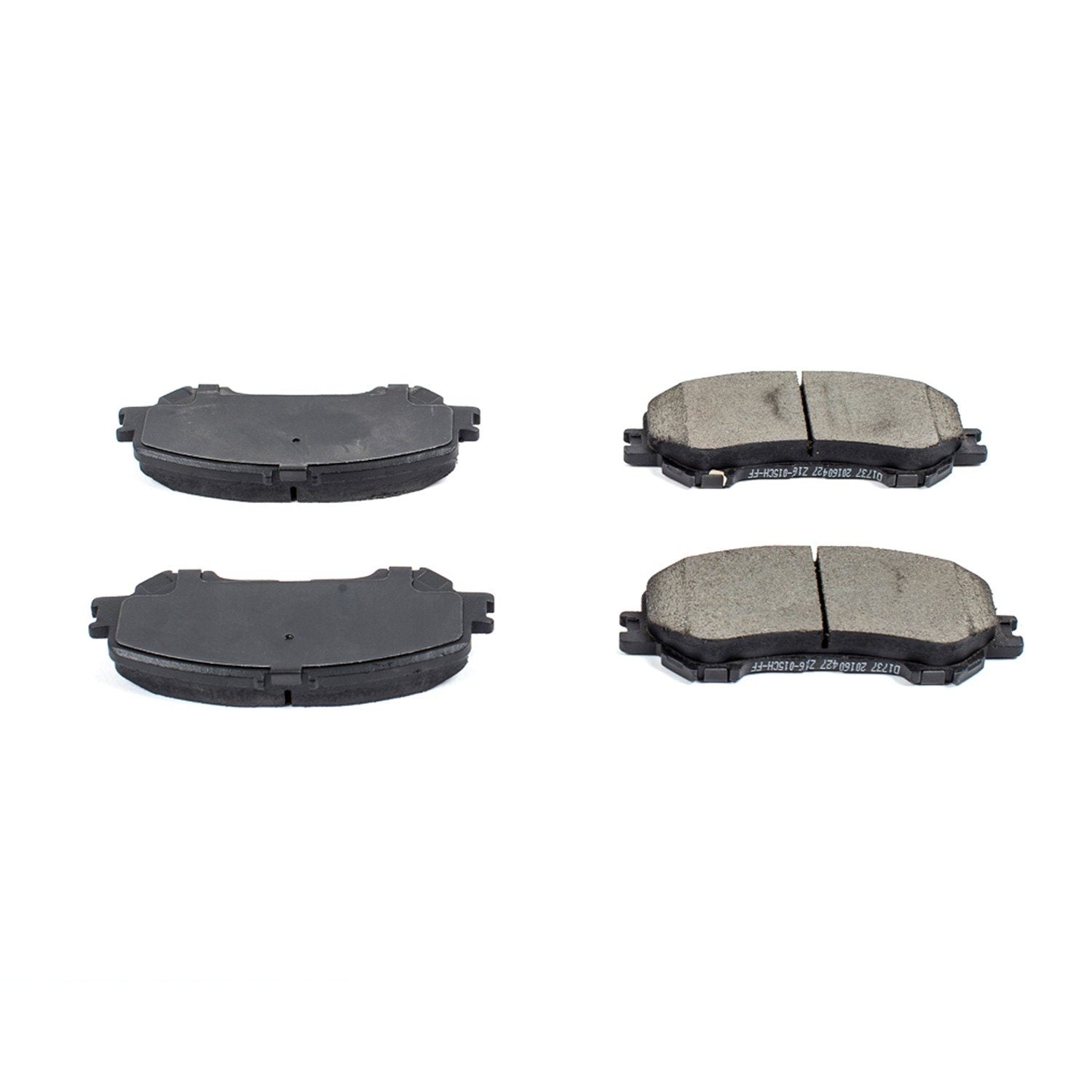 Front View of Front Disc Brake Pad Set POWERSTOP 16-1737