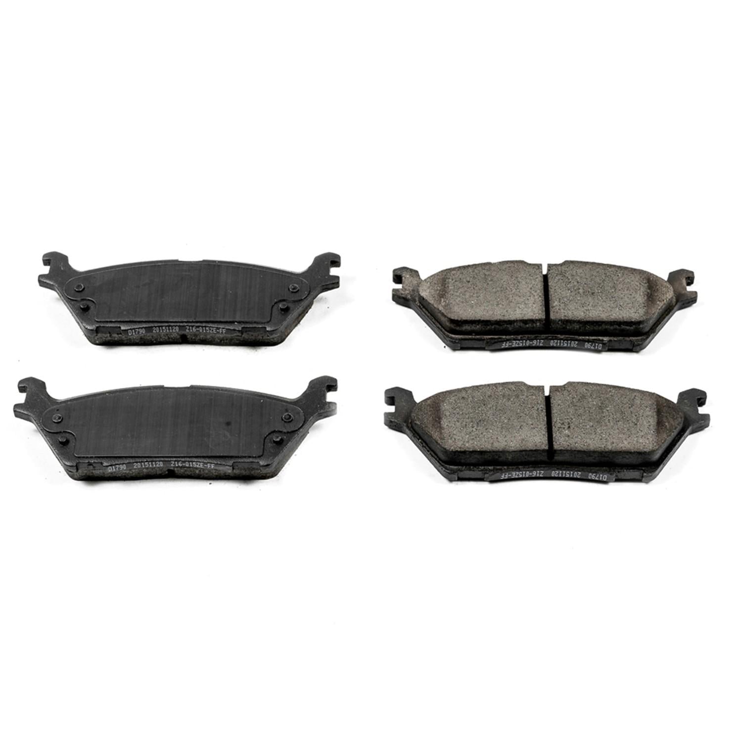 Front View of Rear Disc Brake Pad Set POWERSTOP 16-1790