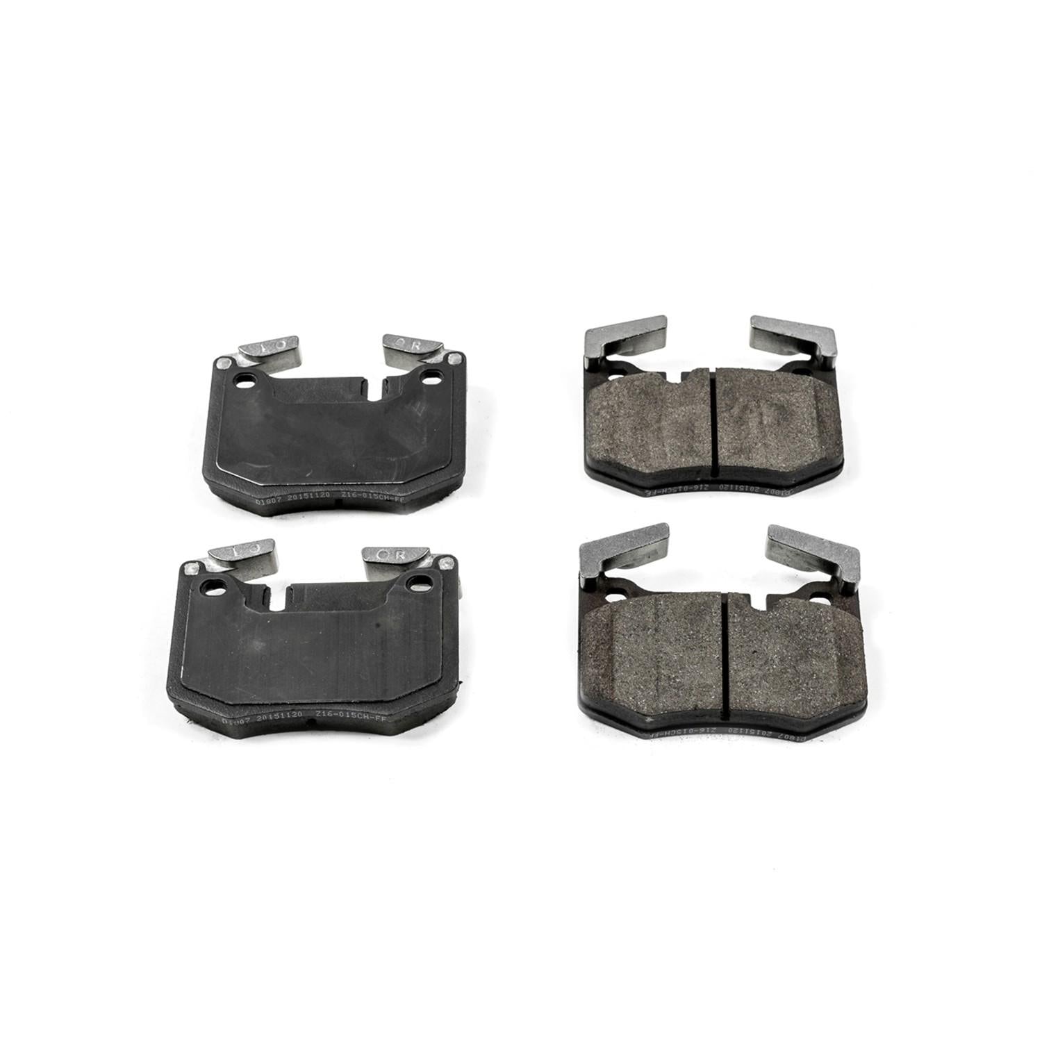 Front View of Rear Disc Brake Pad Set POWERSTOP 16-1807