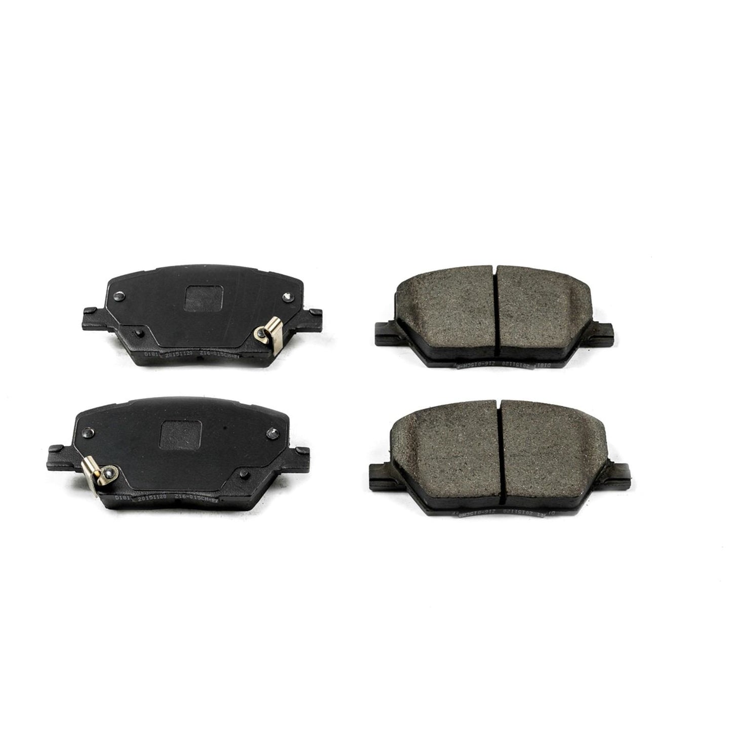 Front View of Front Disc Brake Pad Set POWERSTOP 16-1811