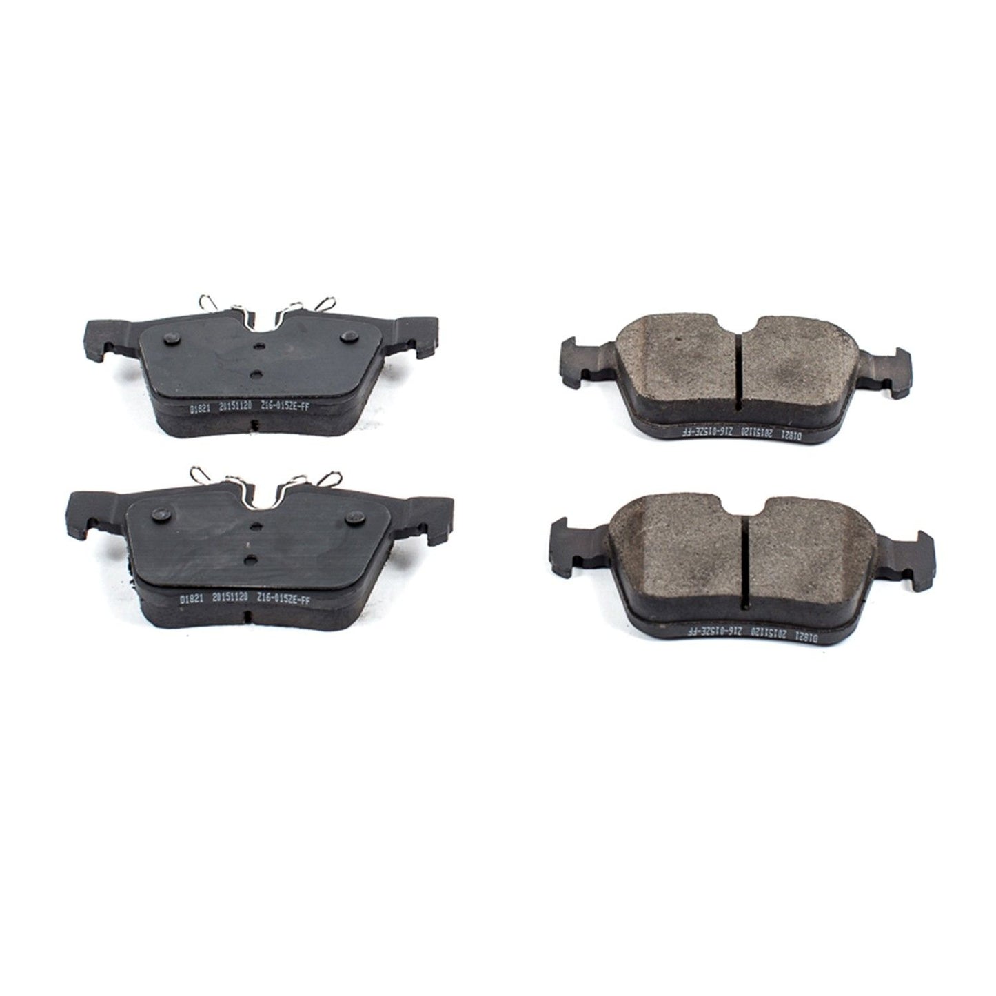 Front View of Rear Disc Brake Pad Set POWERSTOP 16-1821