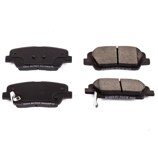 Front View of Rear Disc Brake Pad Set POWERSTOP 16-1916