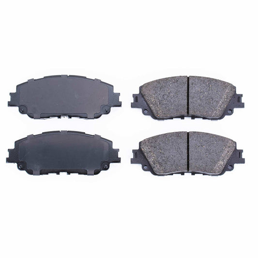 Front View of Front Disc Brake Pad Set POWERSTOP 16-2076