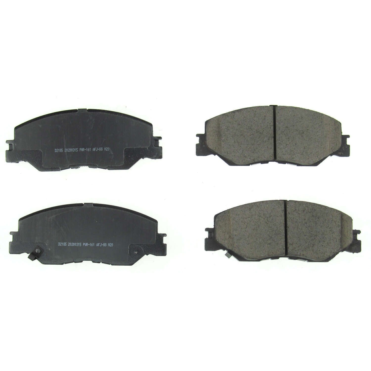 Front View of Front Disc Brake Pad Set POWERSTOP 16-2185