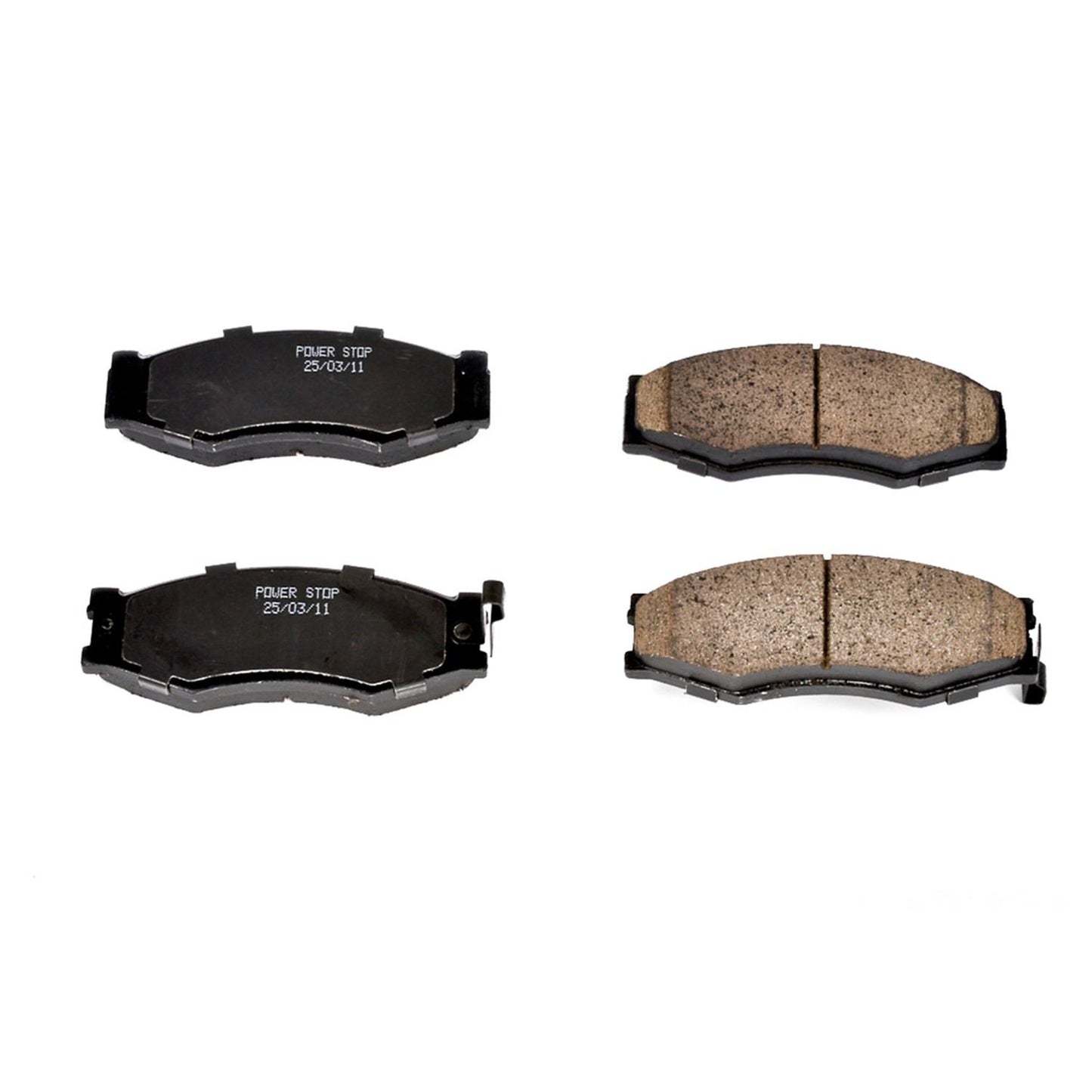 Front View of Front Disc Brake Pad Set POWERSTOP 16-266