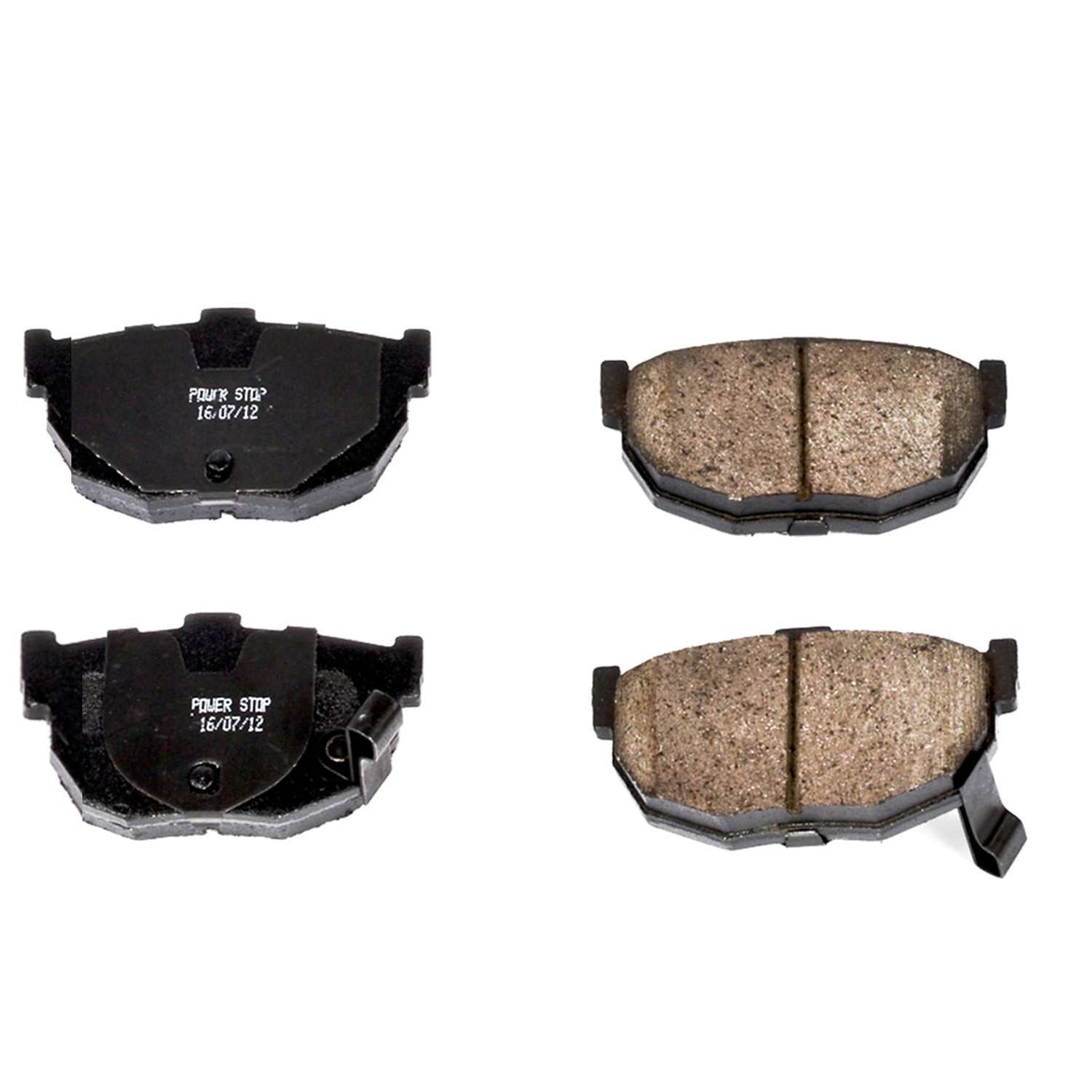 Front View of Rear Disc Brake Pad Set POWERSTOP 16-323