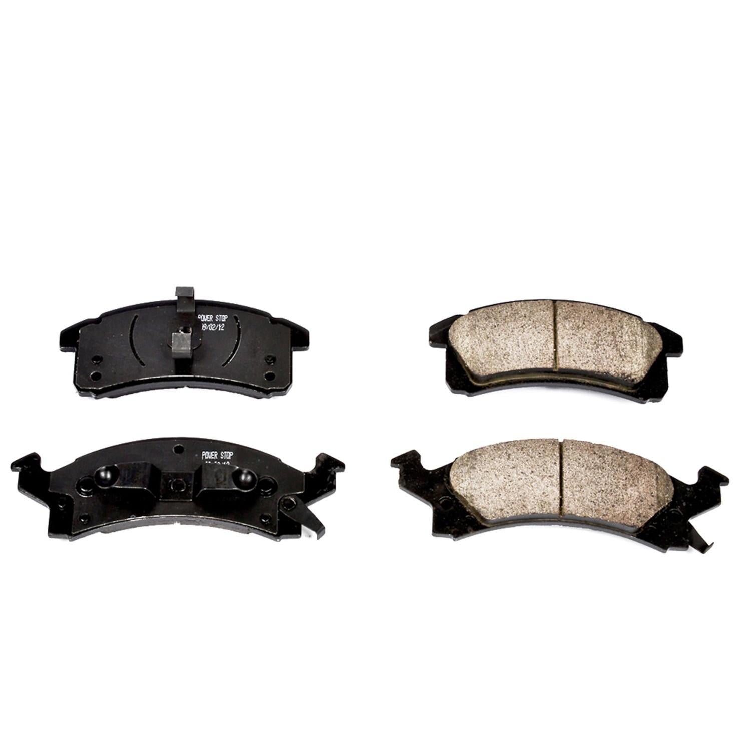 Front View of Front Disc Brake Pad Set POWERSTOP 16-506