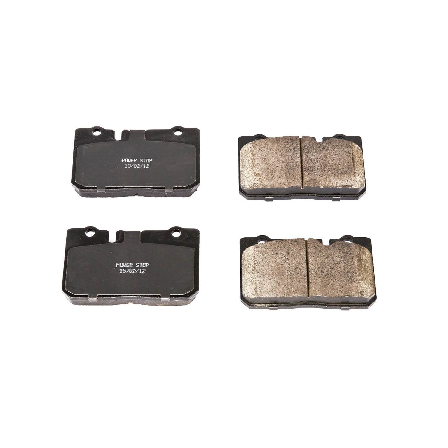 Front View of Front Disc Brake Pad Set POWERSTOP 16-665