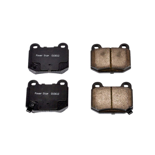 Front View of Rear Disc Brake Pad Set POWERSTOP 16-961