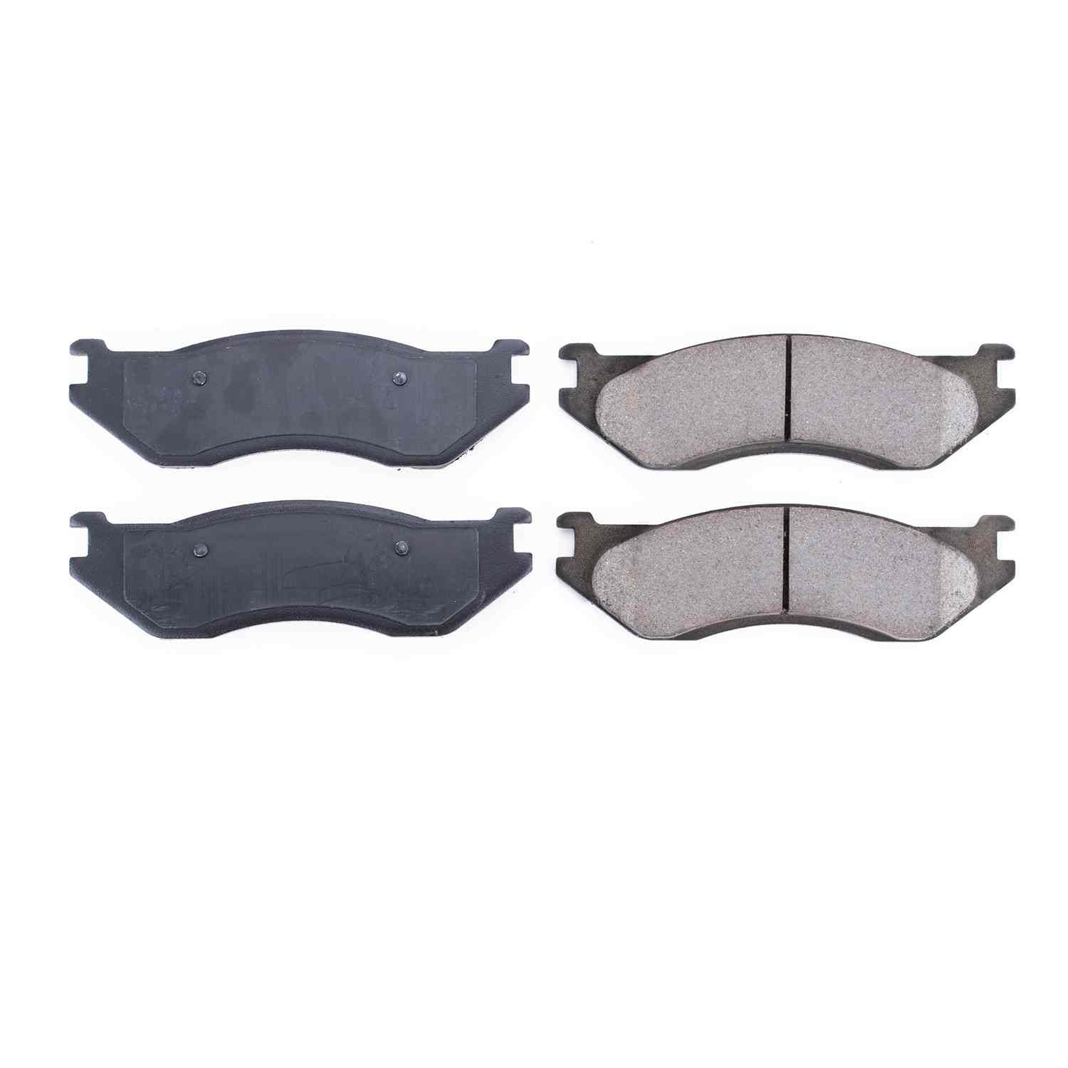 Front View of Front Disc Brake Pad Set POWERSTOP 16-966