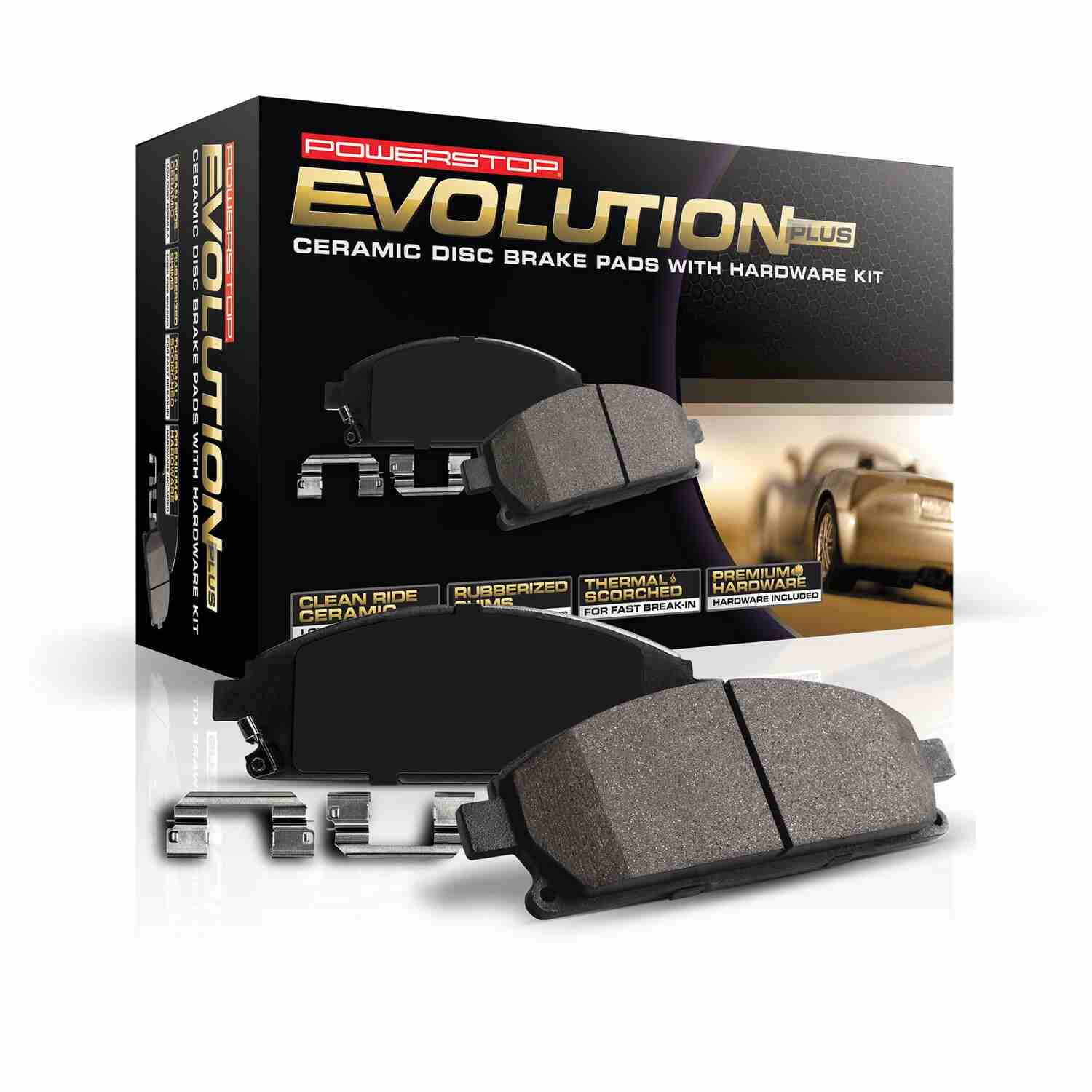 Kit View of Front Disc Brake Pad Set POWERSTOP 17-1000