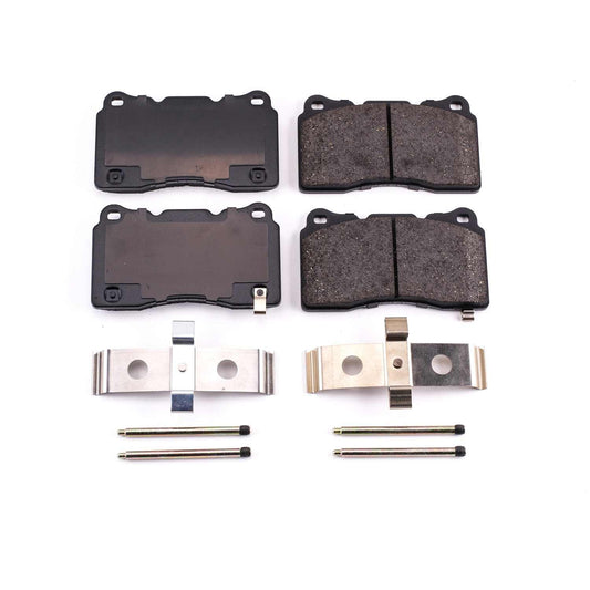 Front View of Front Disc Brake Pad Set POWERSTOP 17-1001