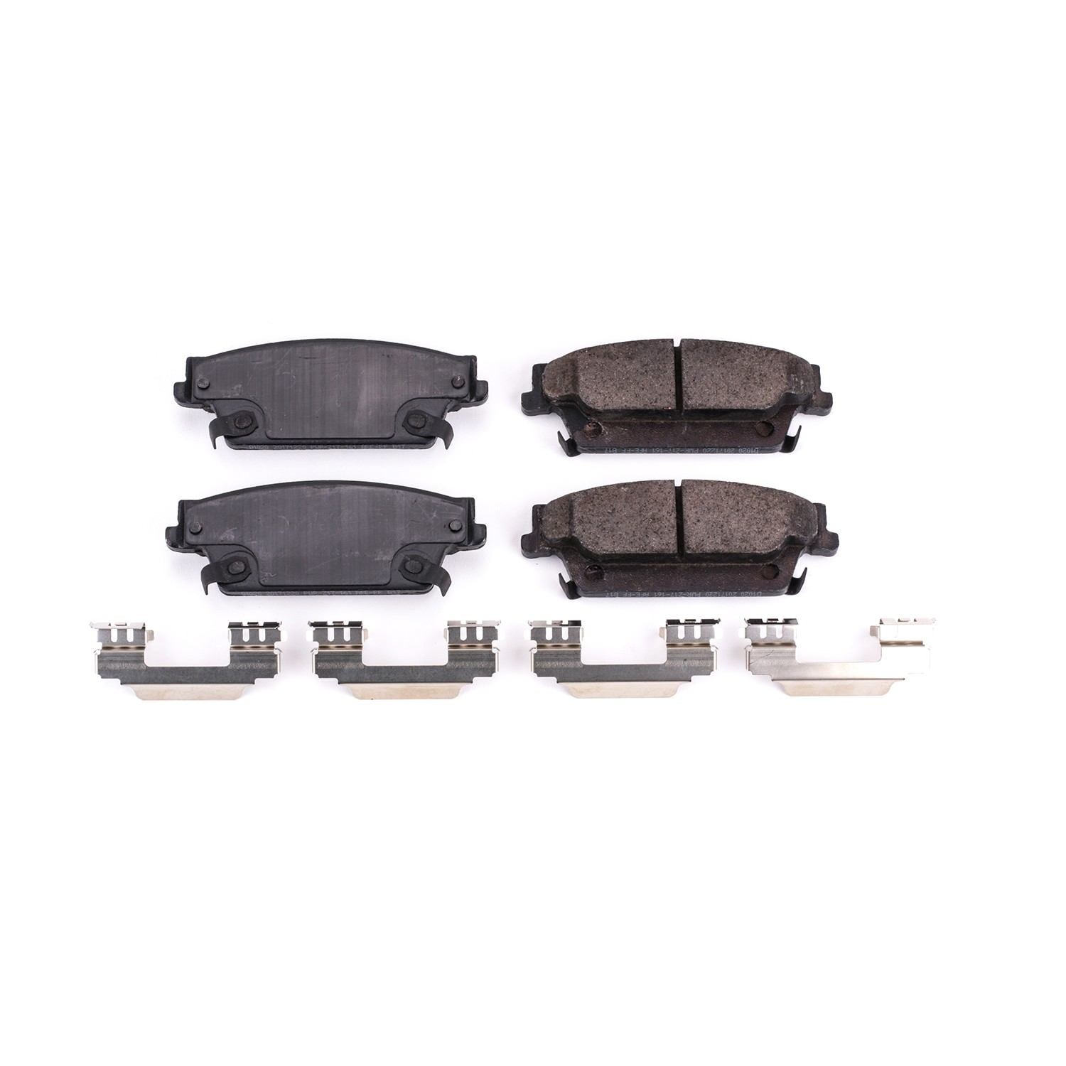 Front View of Rear Disc Brake Pad Set POWERSTOP 17-1020