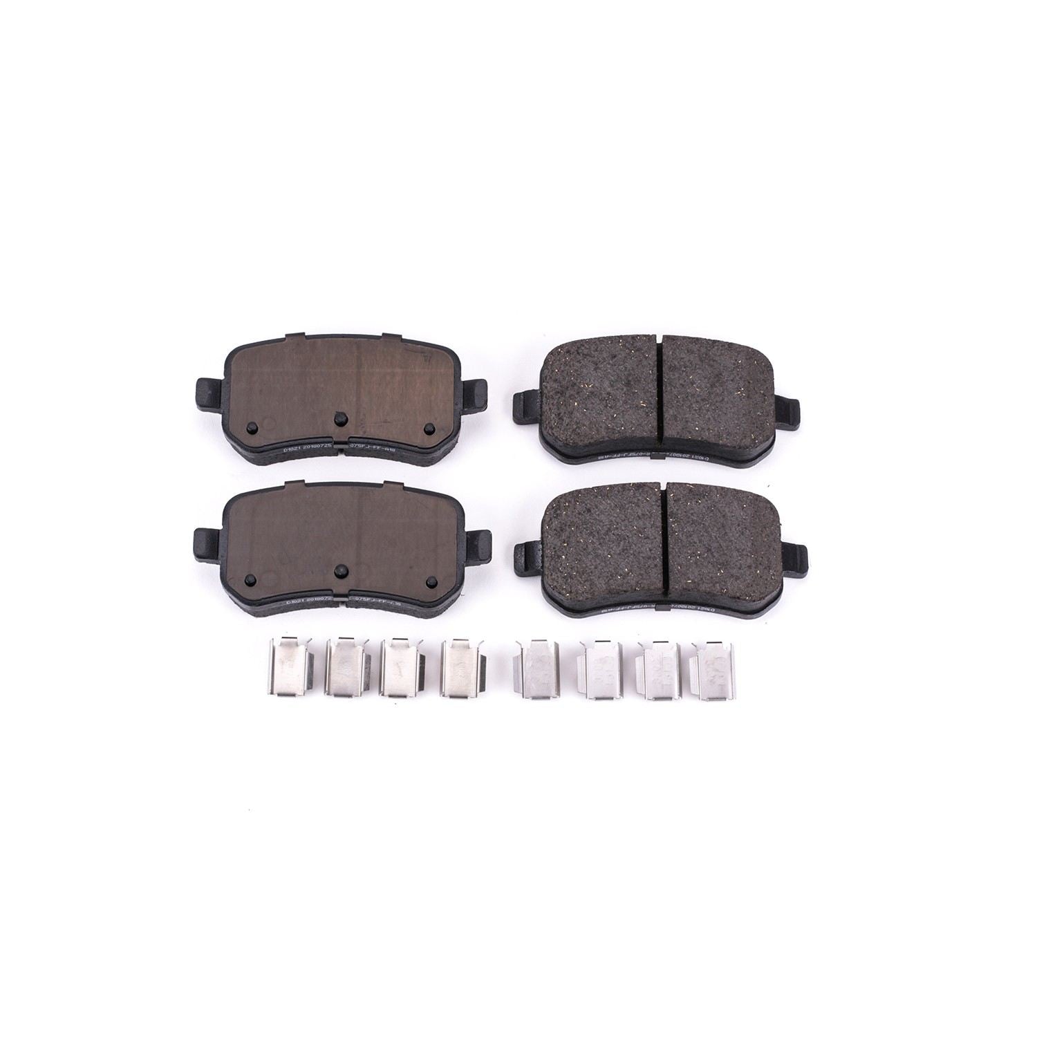 Front View of Rear Disc Brake Pad Set POWERSTOP 17-1021