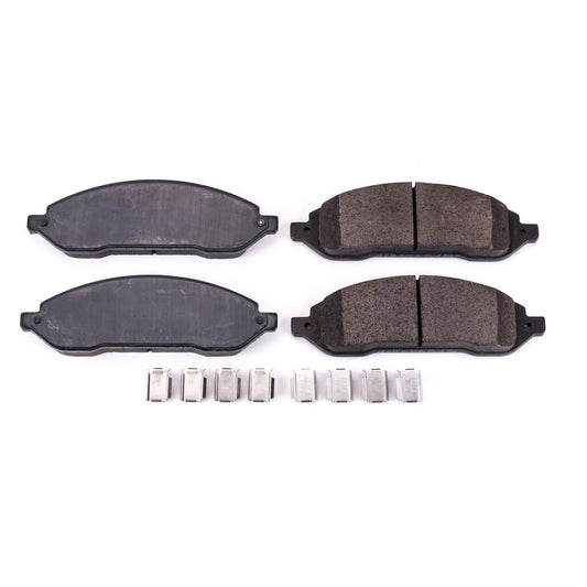 Front View of Front Disc Brake Pad Set POWERSTOP 17-1022