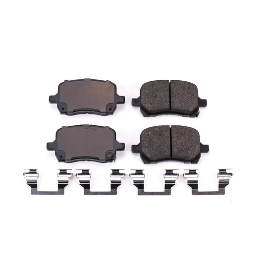 Front View of Front Disc Brake Pad Set POWERSTOP 17-1028