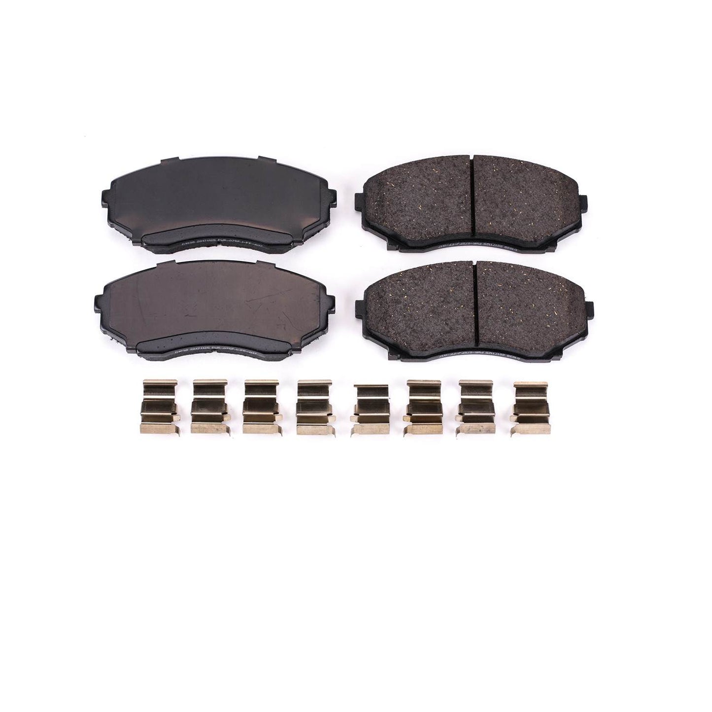 Front View of Front Disc Brake Pad Set POWERSTOP 17-1038