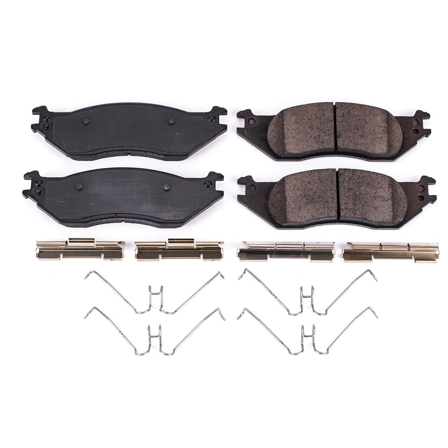 Front View of Front Disc Brake Pad Set POWERSTOP 17-1045