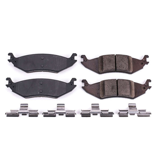 Front View of Rear Disc Brake Pad Set POWERSTOP 17-1046