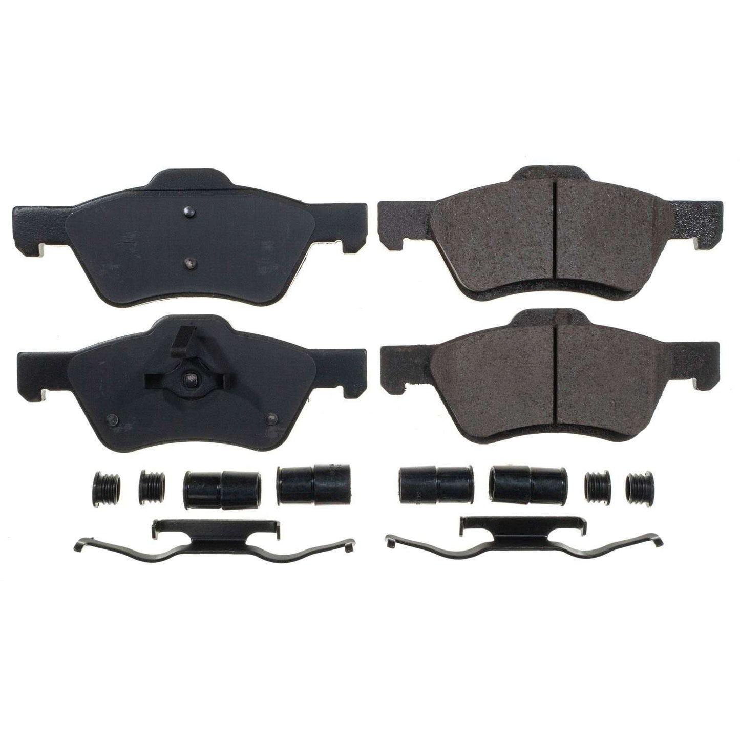 Front View of Front Disc Brake Pad Set POWERSTOP 17-1047B