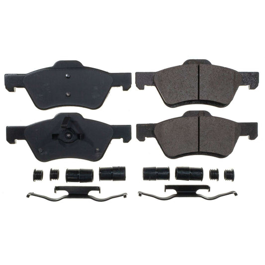 Front View of Front Disc Brake Pad Set POWERSTOP 17-1047B