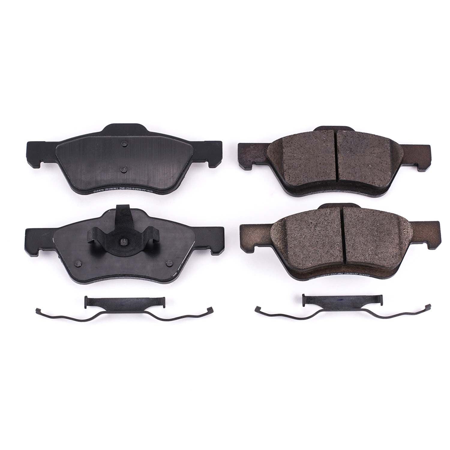 Front View of Front Disc Brake Pad Set POWERSTOP 17-1047