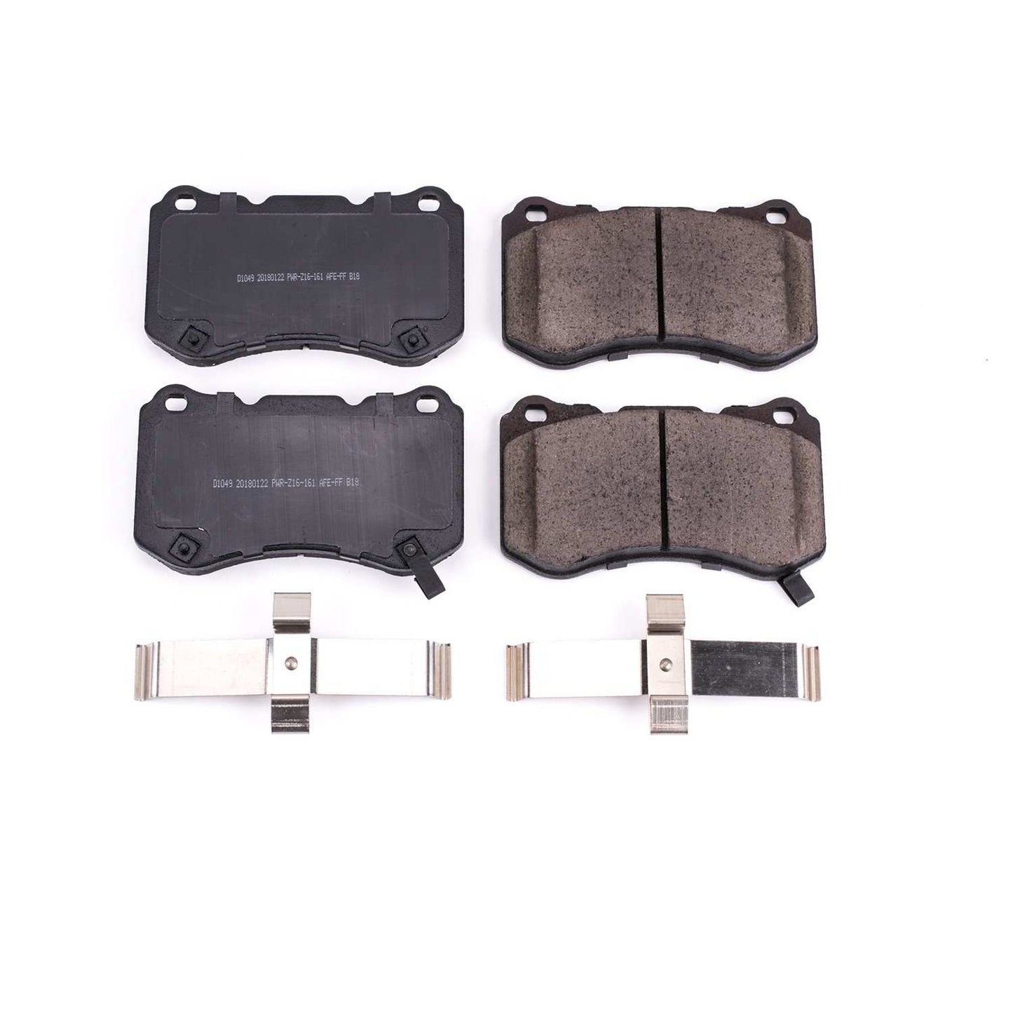 Front View of Front Disc Brake Pad Set POWERSTOP 17-1049