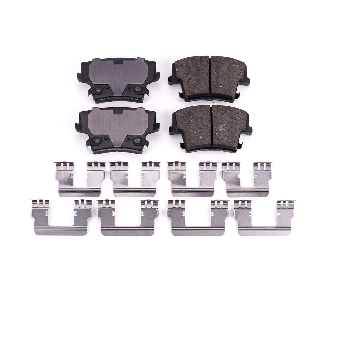 Front View of Rear Disc Brake Pad Set POWERSTOP 17-1057