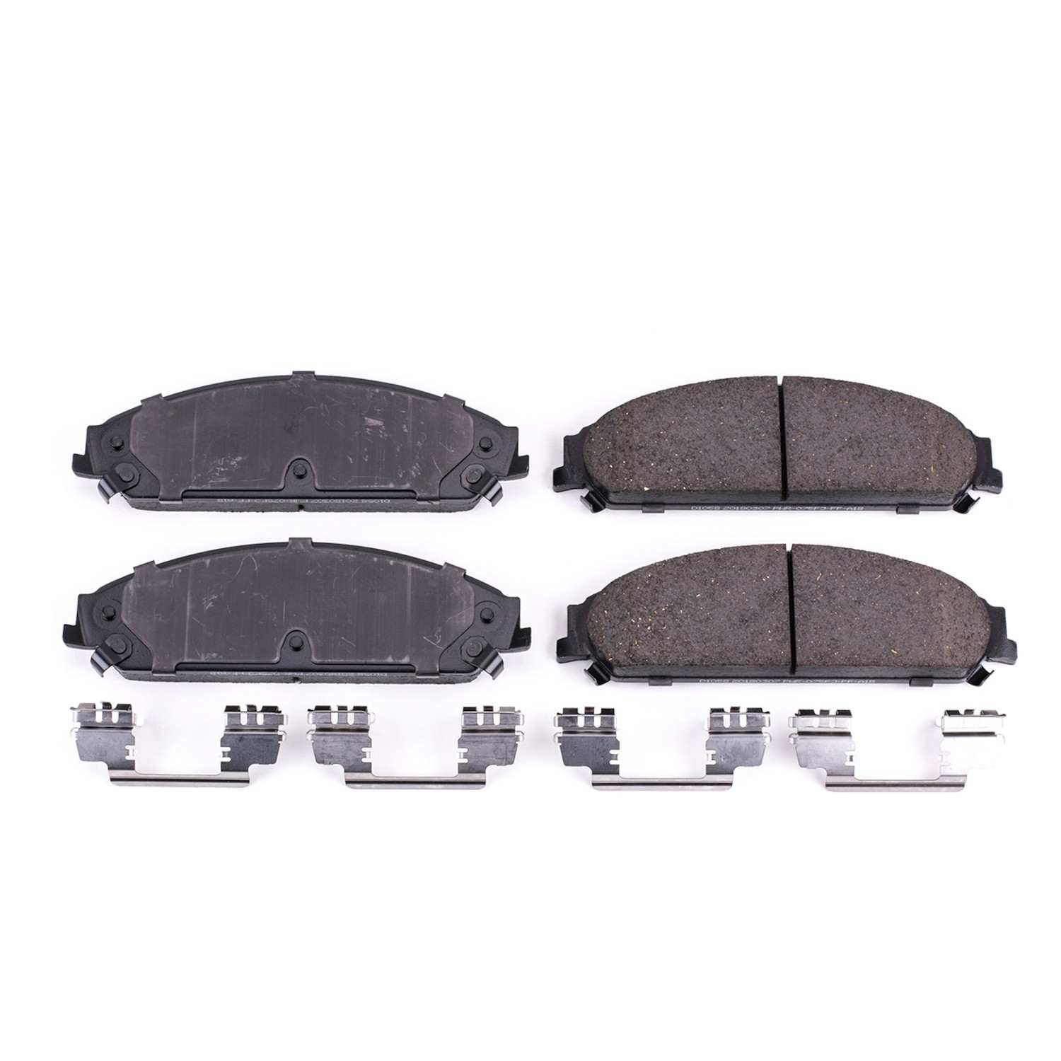 Front View of Front Disc Brake Pad Set POWERSTOP 17-1058