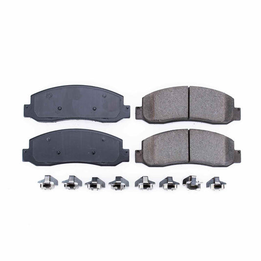 Front View of Front Disc Brake Pad Set POWERSTOP 17-1069