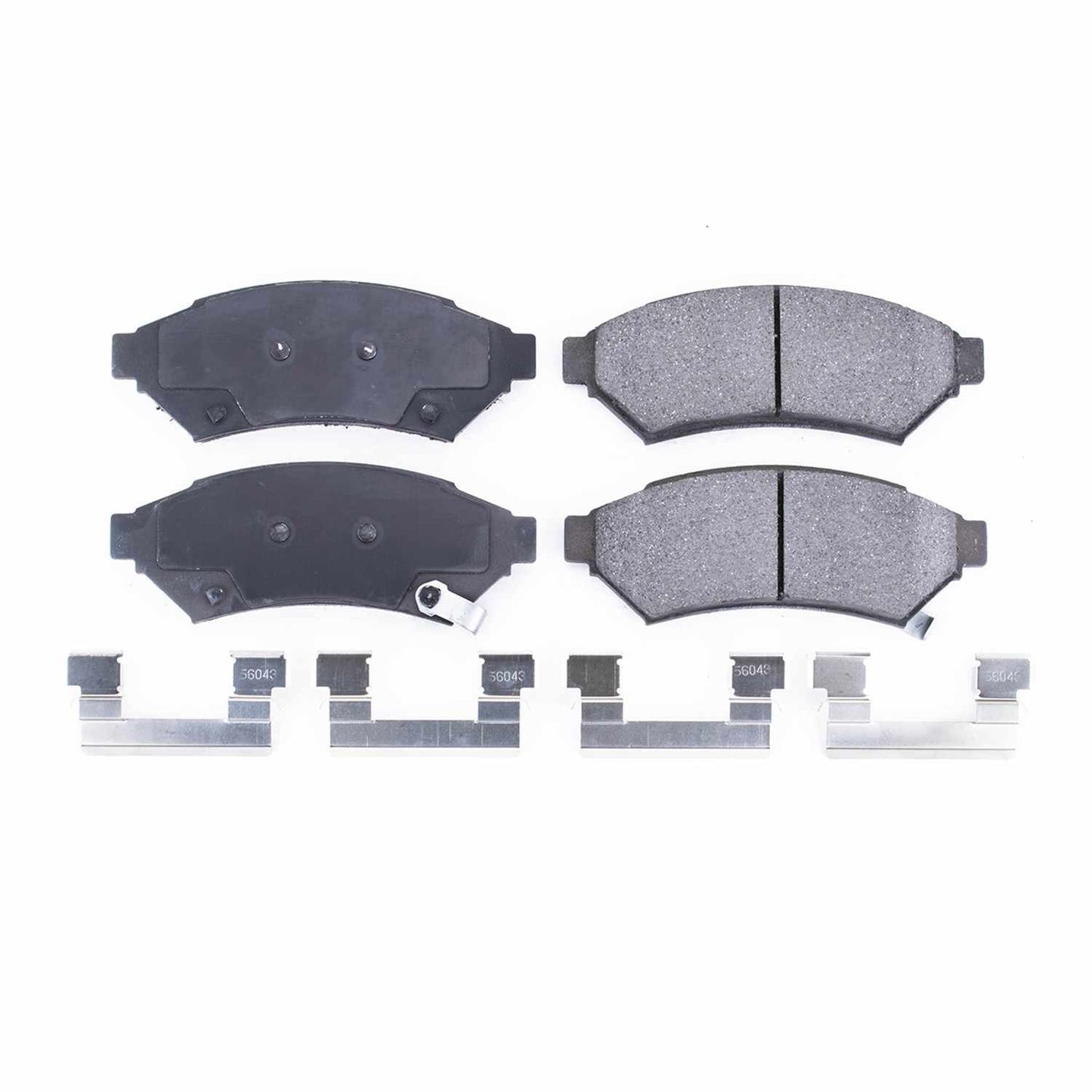 Front View of Front Disc Brake Pad Set POWERSTOP 17-1075