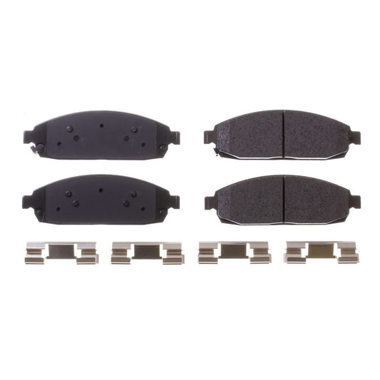 Front Disc Brake Pad Set POWERSTOP 17-1080 For Jeep Grand Cherokee Commander